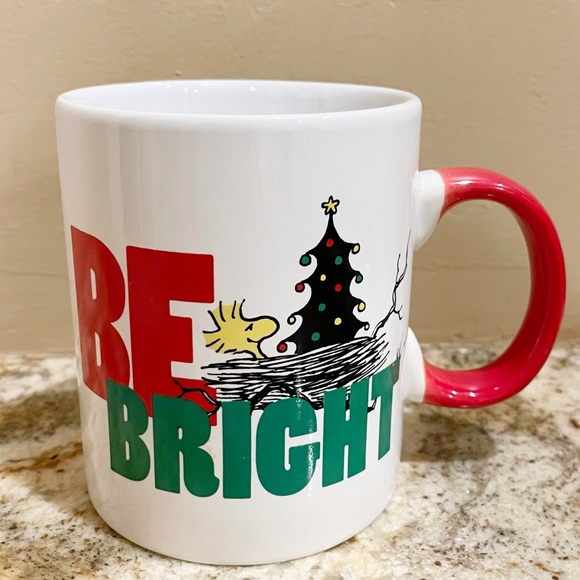 Peanuts Woodstock Be Bright Holiday Ceramic Mug 16 oz. - Picture 1 of 8